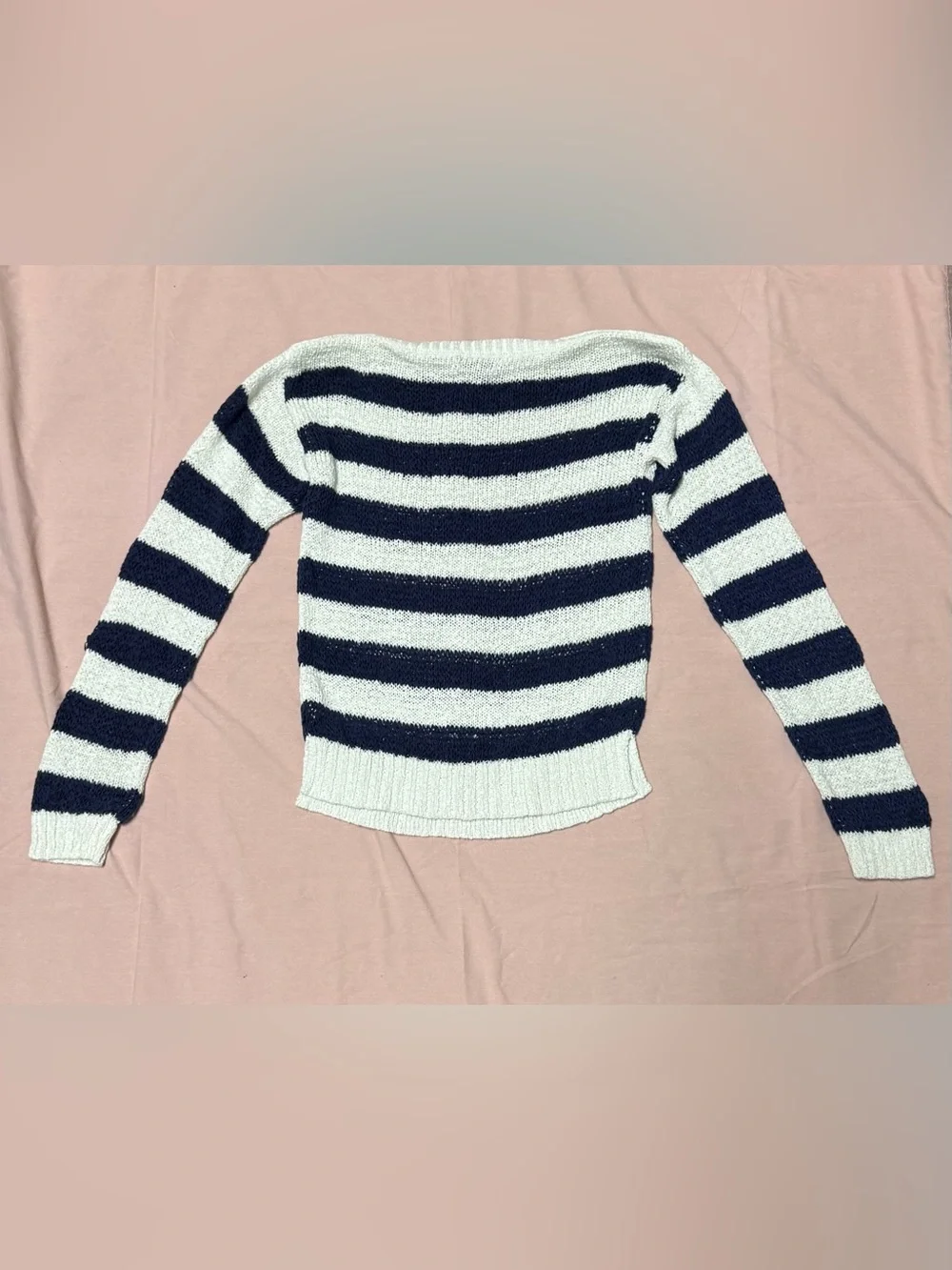 Kids GAP Navy and White Striped Kids Sweater